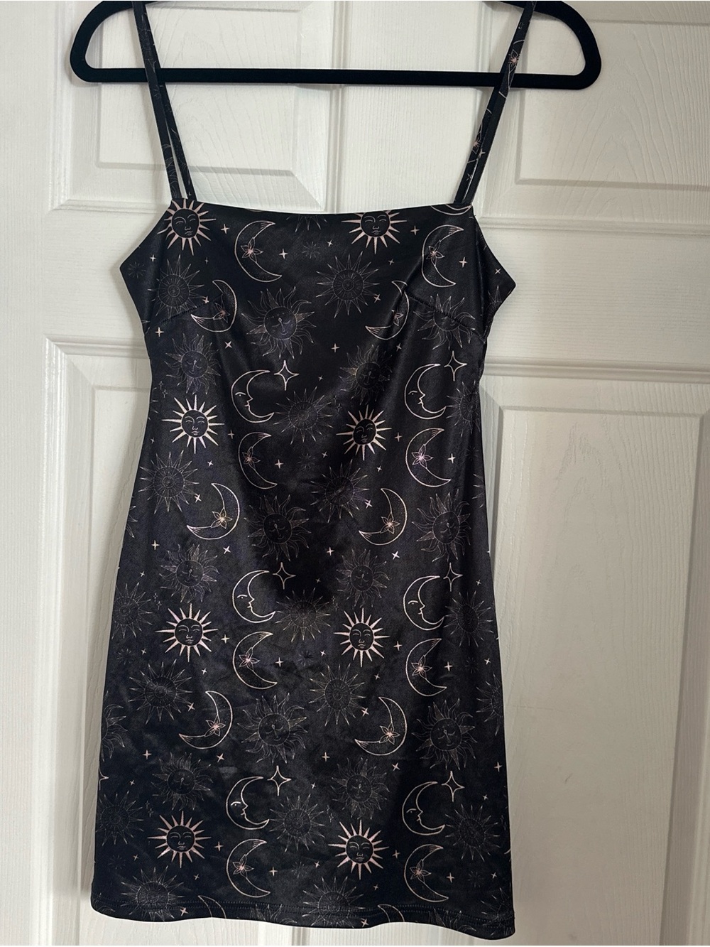 Urban Outfitters Black Celestial Bodycon Mini Dress